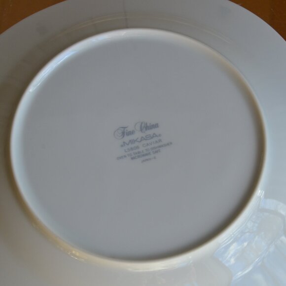Vintage Mikasa Fine China CAVIAR L5806 Salad Plate - Picture 5 of 5